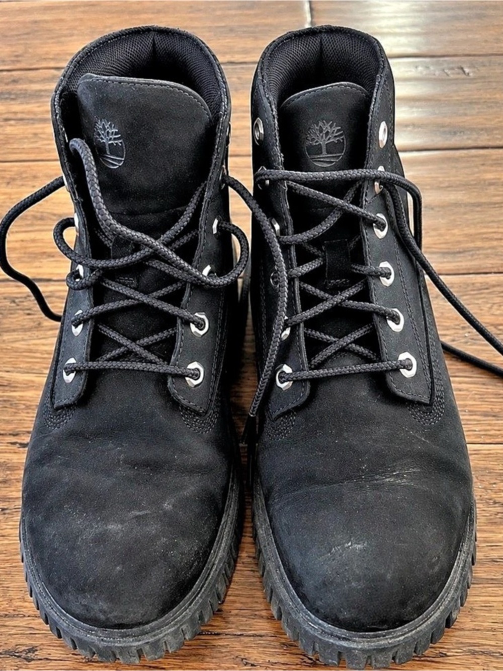 Timberland Euro Hiker Mid Boot Black Lace-Up Combat Boots